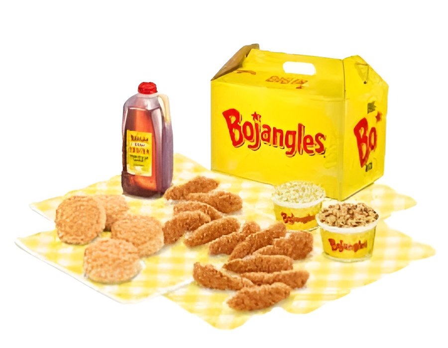 12pc Bo's Chicken Tenders Meal with dipping sauce and sides
