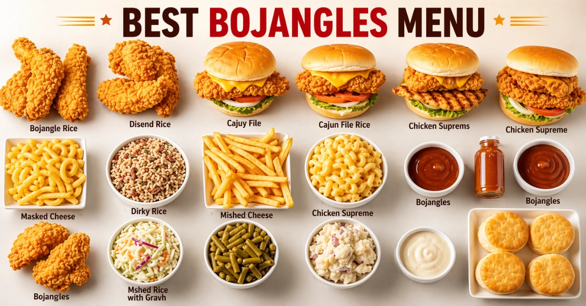 Bojangles lunch - chicken meal with biscuits and sides