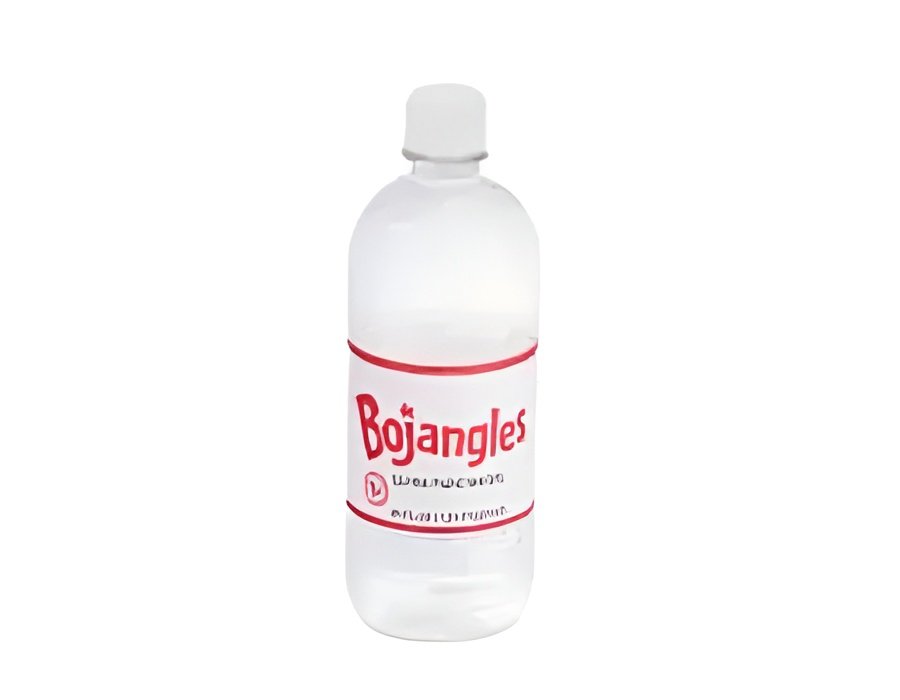 Plastic bottle of purified drinking water