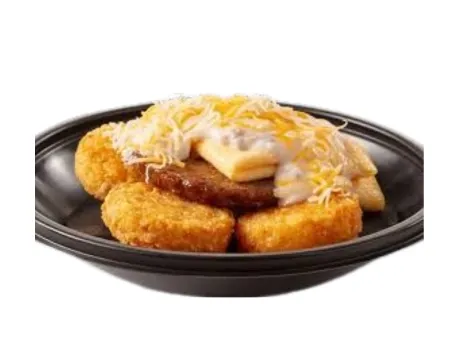 Bojangles Breakfast Bowl with eggs sausage and cheese