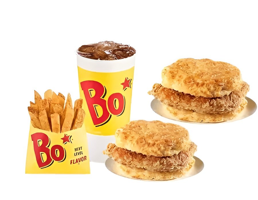 Cajun Filet Biscuit Combo from Bojangles menu — spicy chicken biscuit combo