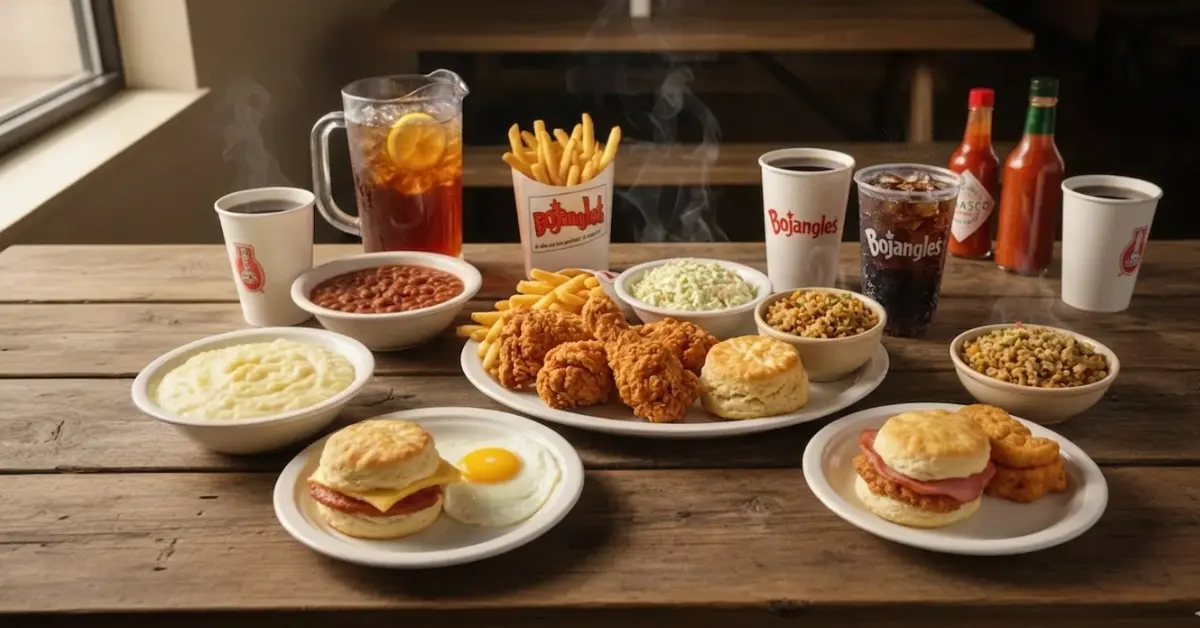 Bojangles hearty breakfast combos and sides - biscuit meals for comparison