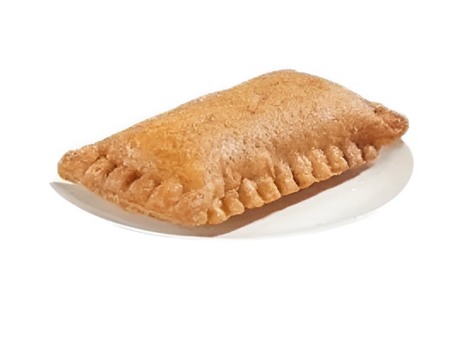 Bojangles Sweet Potato Pie with golden crust and creamy orange filling, served on a plate.