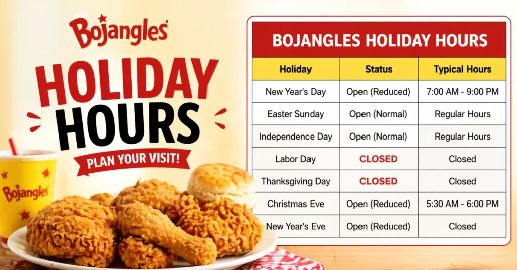 Bright Bojangles Open sign hanging on glass door of restaurant entrance