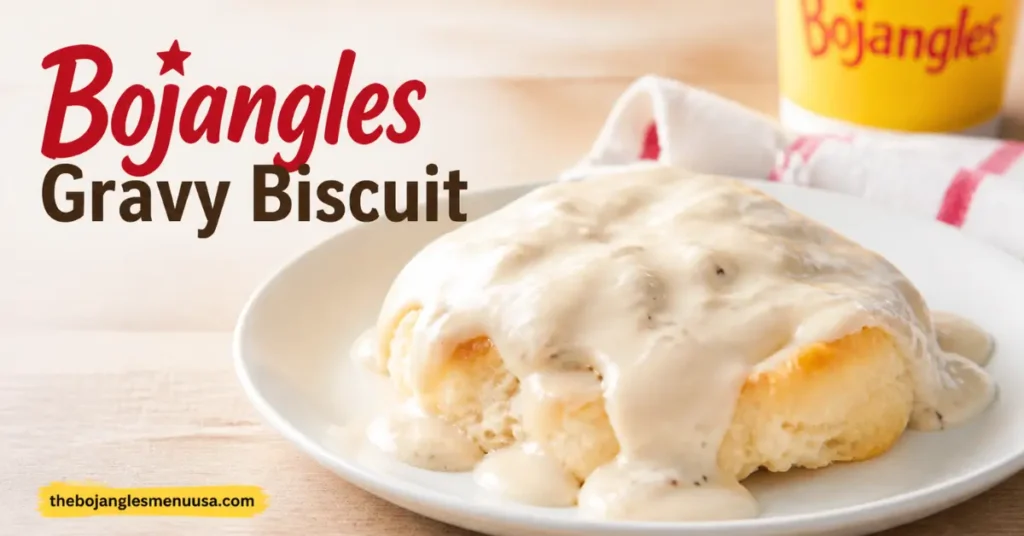 Bojangles Gravy Biscuit - buttermilk biscuit topped with sausage gravy