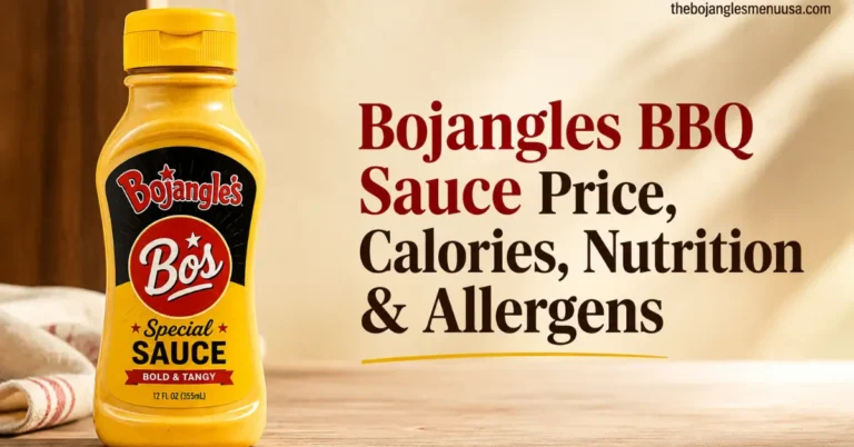Bojangles Bo’s Special Sauce: Price, Calories, Ingredients & Allergens (2026 Guide)