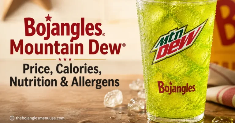 Bojangles Mountain Dew®: Price, Calories, Nutrition & Allergens (2026 Guide)
