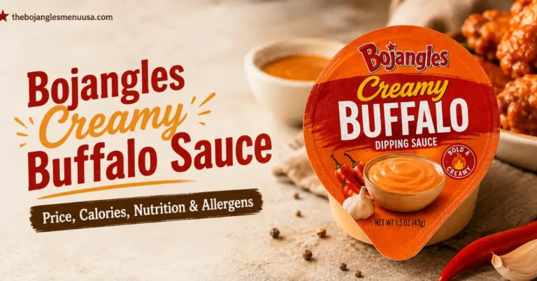 Bojangles Creamy Buffalo Sauce: Price, Calories, Nutrition & Allergens