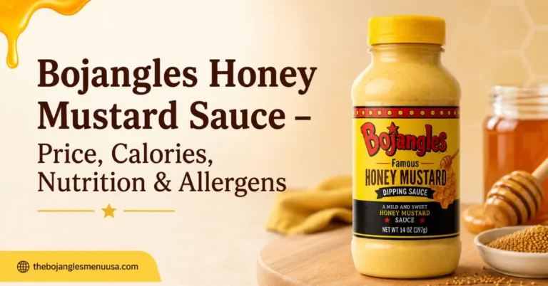 Bojangles Honey Mustard Sauce: Price, Nutrition, Ingredients & Allergen Guide