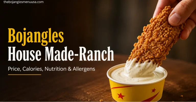 Bojangles House-Made Ranch: Price, Calories, Nutrition & Allergens