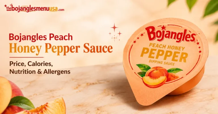Bojangles Peach Honey Pepper Sauce: Price, Calories, Ingredients & Allergens