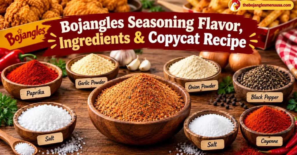 Homemade Bojangles seasoning blend with spices and seasonings